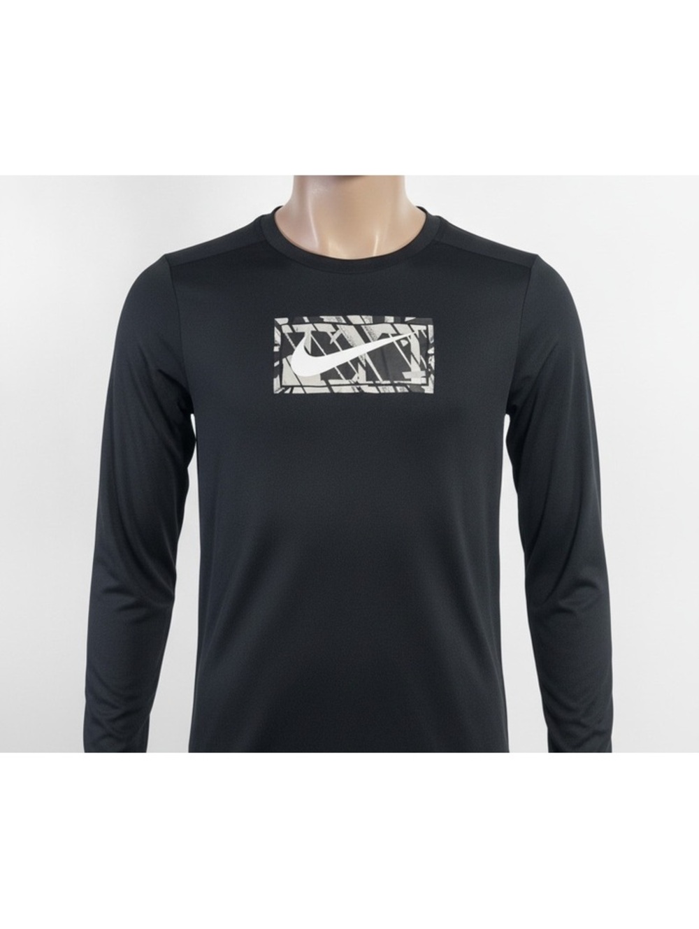 Nike Dri-FIT Long Sleeve Athletic Shirt Black XL